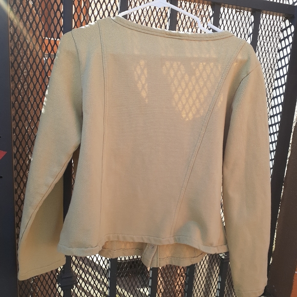 J jill Button front Scoop Neck blouse Shirt top size L * - Picture 3 of 4